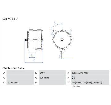 Alternátor BOSCH 0 986 033 840