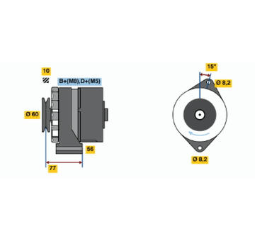 generátor BOSCH 0 986 034 550