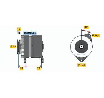 generátor BOSCH 0 986 034 640