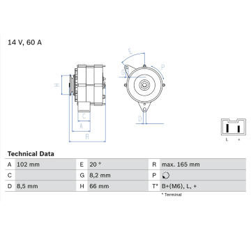 generátor BOSCH 0 986 034 740