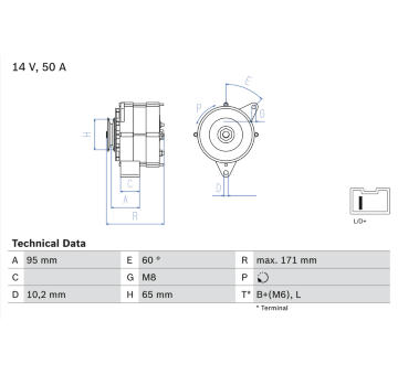 generátor BOSCH 0 986 034 830