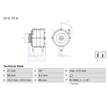 generátor BOSCH 0 986 034 861