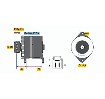generátor BOSCH 0 986 035 521