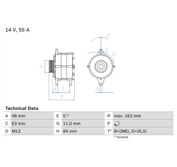 Alternátor BOSCH 0 986 035 760
