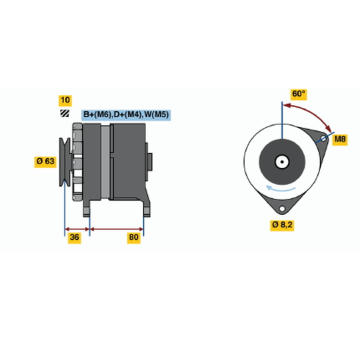 generátor BOSCH 0 986 036 041