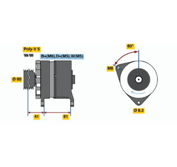 generátor BOSCH 0 986 036 100