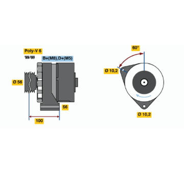 generátor BOSCH 0 986 036 370