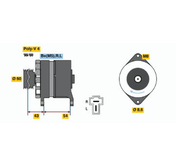 generátor BOSCH 0 986 036 441