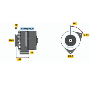 generátor BOSCH 0 986 036 490