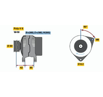 generátor BOSCH 0 986 036 690