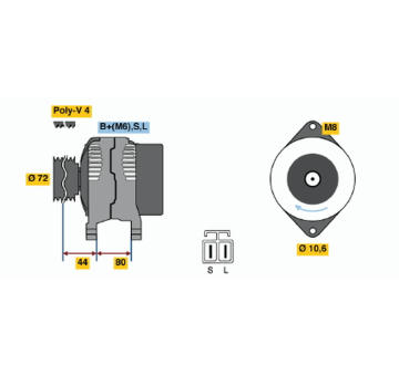 generátor BOSCH 0 986 037 061