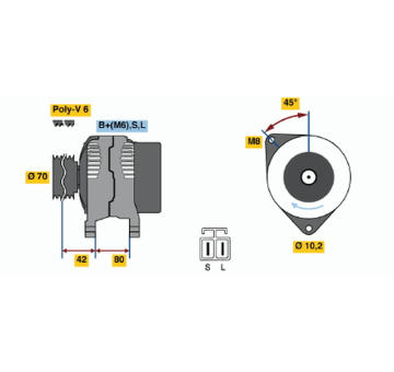 generátor BOSCH 0 986 037 071