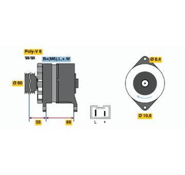 generátor BOSCH 0 986 037 311