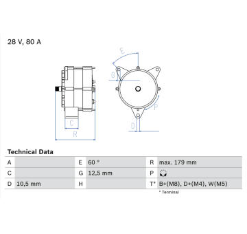 generátor BOSCH 0 986 037 770