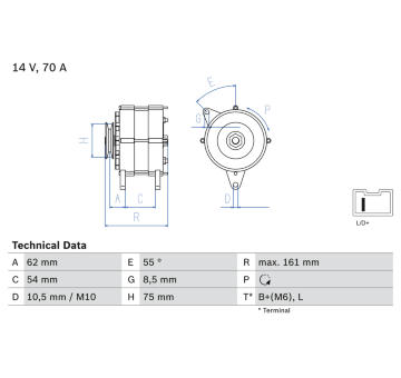 Alternátor BOSCH 0 986 037 791