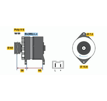 generátor BOSCH 0 986 037 901