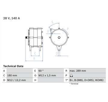 Alternátor BOSCH 0 986 038 290