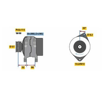 generátor BOSCH 0 986 038 750
