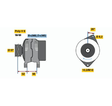 generátor BOSCH 0 986 038 751