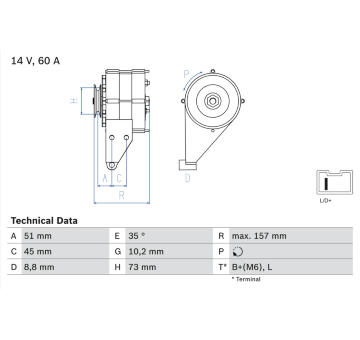 generátor BOSCH 0 986 038 841