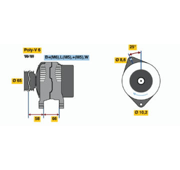 generátor BOSCH 0 986 038 901