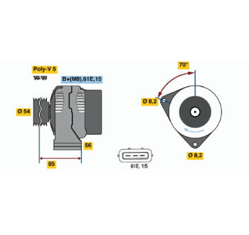 generátor BOSCH 0 986 039 730
