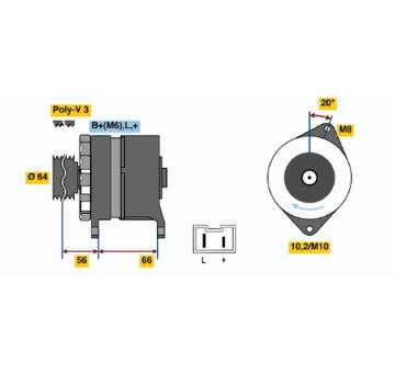 generátor BOSCH 0 986 039 951