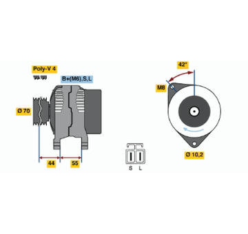 generátor BOSCH 0 986 040 521