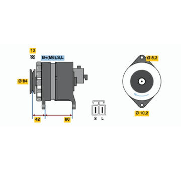 generátor BOSCH 0 986 040 581