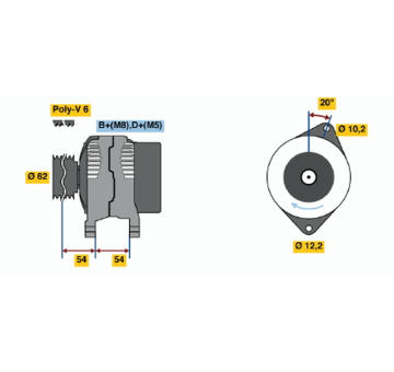 generátor BOSCH 0 986 040 691