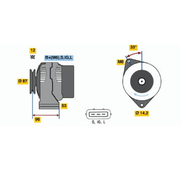 generátor BOSCH 0 986 041 180