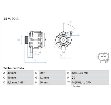 generátor BOSCH 0 986 041 310