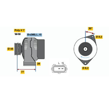 generátor BOSCH 0 986 041 391