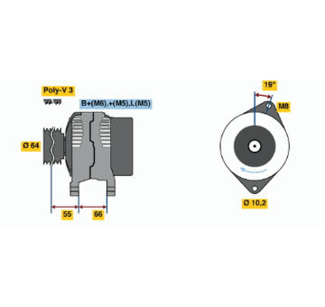 generátor BOSCH 0 986 041 421