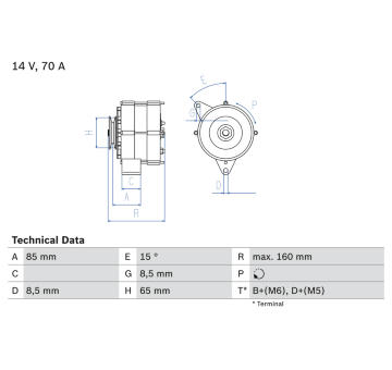 generátor BOSCH 0 986 041 620