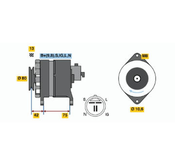 generátor BOSCH 0 986 041 781