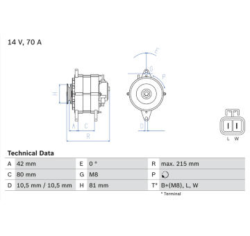 Alternátor BOSCH 0 986 041 790