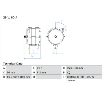 Alternátor BOSCH 0 986 042 051