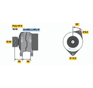 generátor BOSCH 0 986 042 141