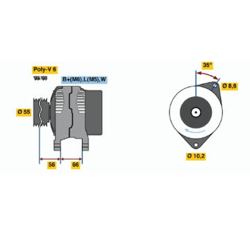 generátor BOSCH 0 986 042 211