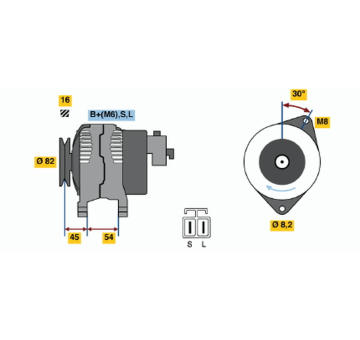 generátor BOSCH 0 986 042 281