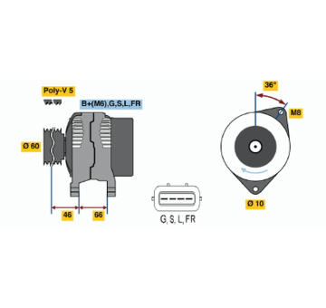generátor BOSCH 0 986 042 301