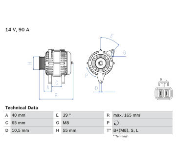 generátor BOSCH 0 986 042 690