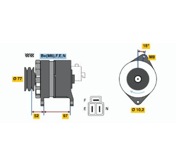 generátor BOSCH 0 986 042 971