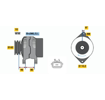 generátor BOSCH 0 986 044 051