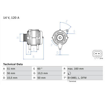 generátor BOSCH 0 986 044 440