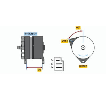 generátor BOSCH 0 986 044 581