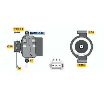 generátor BOSCH 0 986 044 611