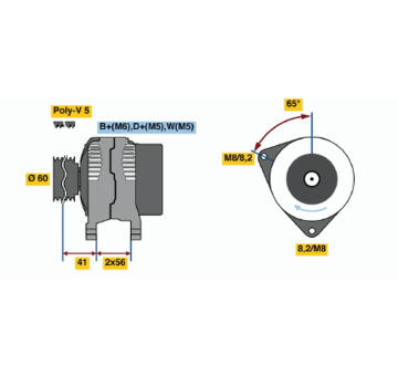 generátor BOSCH 0 986 044 631