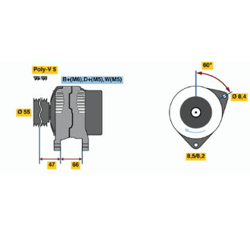 generátor BOSCH 0 986 044 741